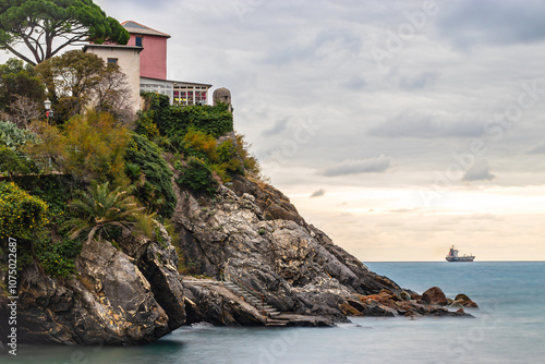 dazzling view between sky sea and nature