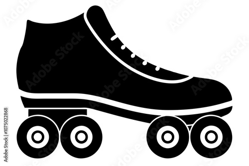 Roller skate shoe silhouette.