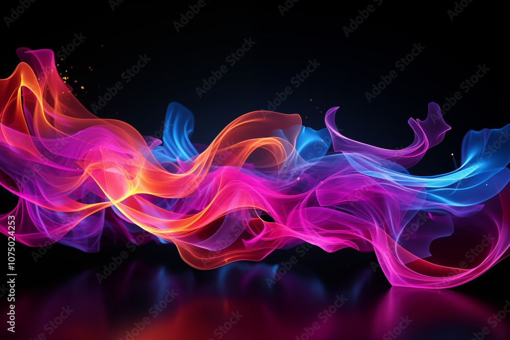 Mystic Neon Flow - Generative AI Mystic Neon Flow - Generative AI