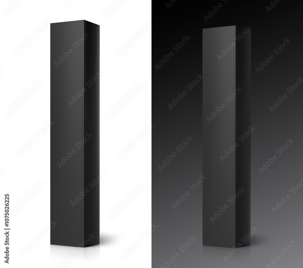 Realistic paperboard box mockup for coffee capsules and pods. Vector illustration isolated on white background. Easy to use for presentation your product, idea, design. EPS10. Realistic paperboard box mockup for coffee capsules and pods. Vector illustration isolated on white background. Easy to use for presentation your product, idea, design. EPS10.