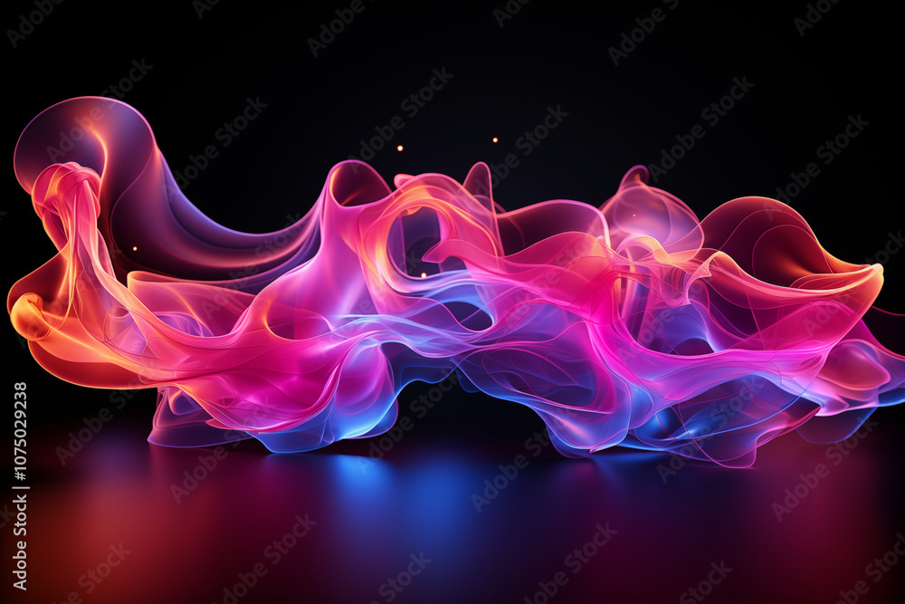 Flowing Radiant Hues - Generative AI Flowing Radiant Hues - Generative AI