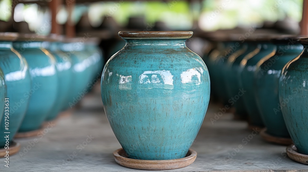 Iconic Blue Pottery Display in Jaipur Iconic Blue Pottery Display in Jaipur