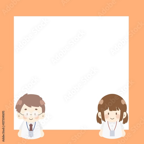 Employee-shaped note paper for use in the office