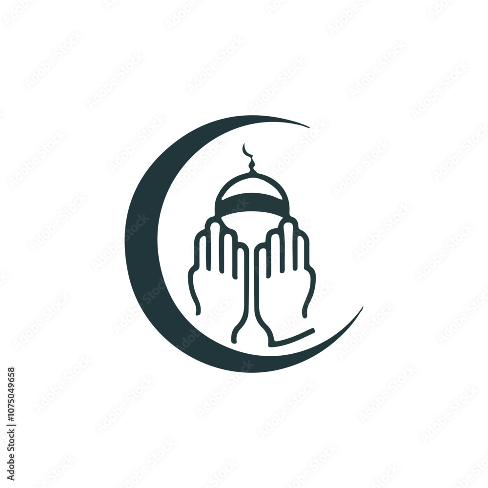 simple islamic logo design, modern muslim Learn logo with mosque, moon and star shape logo template
simple islamic logo design, modern muslim Learn logo with mosque, moon and star shape logo template