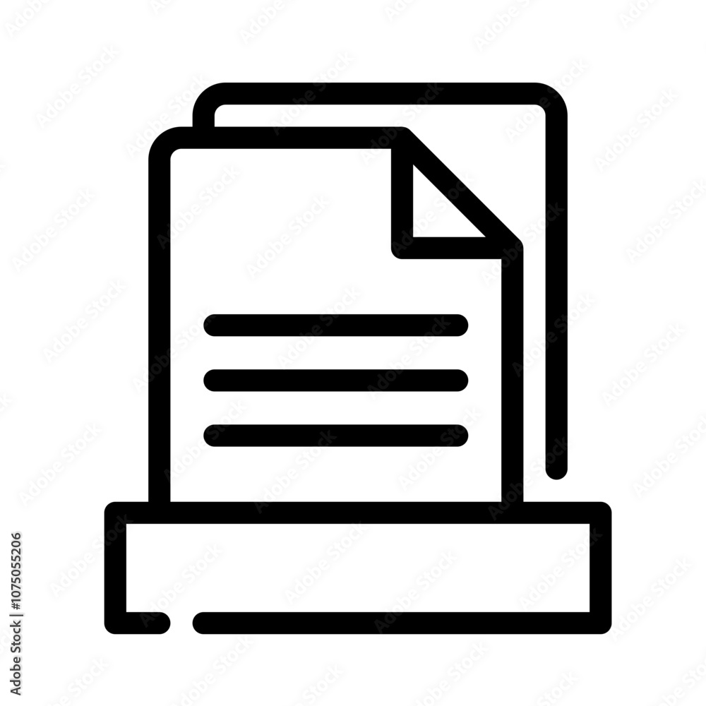 Icon Text With Style Outline Icon Text With Style Outline