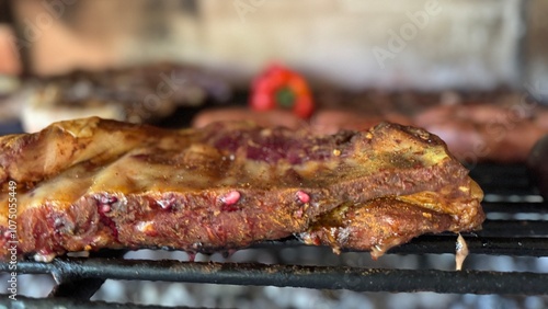 asado argentino, cerdo, chancho