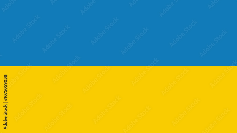 Ukrainian National Flag. Ukrainian National Flag.