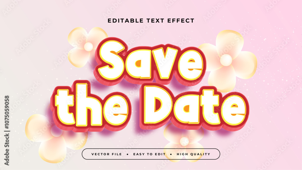 Red White and Pink Save the Date 3d Editable Text Effect - Font Style Red White and Pink Save the Date 3d Editable Text Effect - Font Style