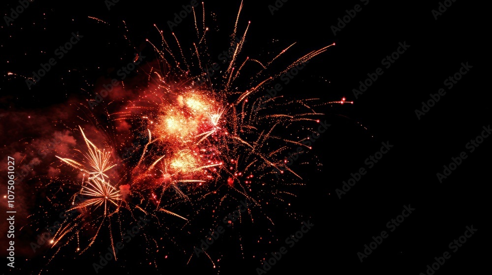 Fireworks Display in the Night Sky Fireworks Display in the Night Sky