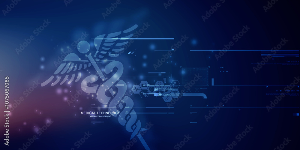 2d illustration caduceus medical symbol 2d illustration caduceus medical symbol