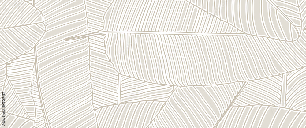 Tropical leaves seamless pattern. Hand drawn vector illustration in doodle style. Tropical leaves seamless pattern. Hand drawn vector illustration in doodle style.