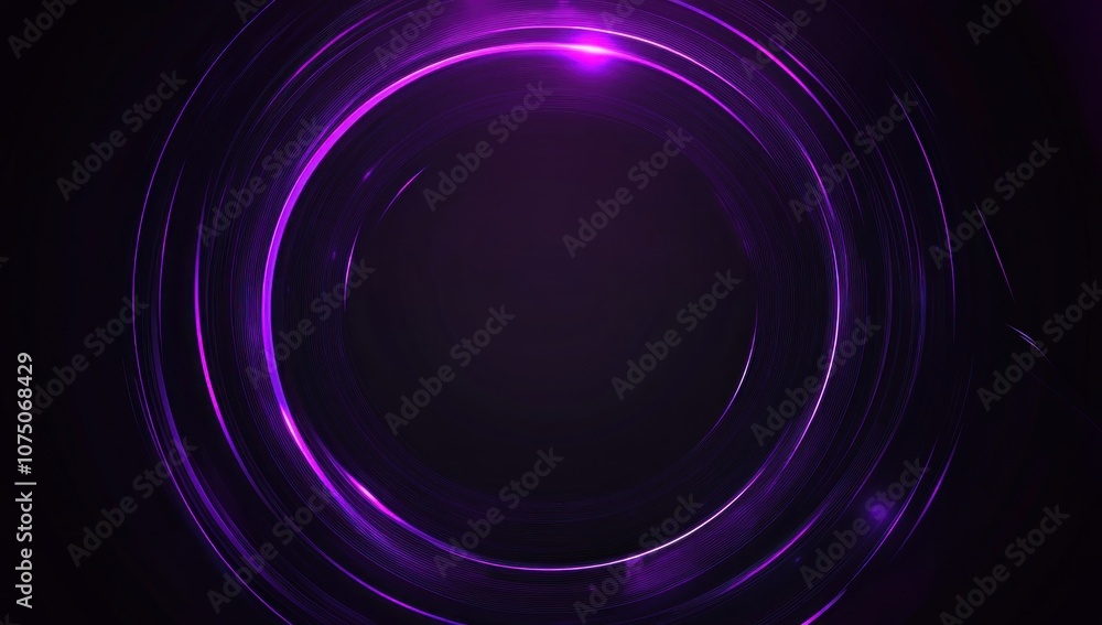 Abstract Purple Glowing Rings Abstract Purple Glowing Rings