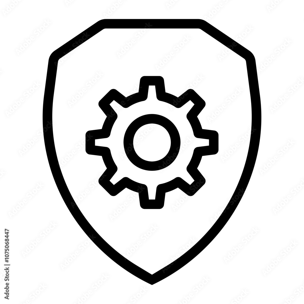 shield line icon shield line icon