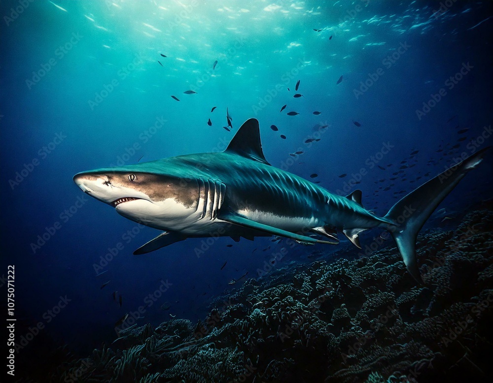 Shark swimming Shark swimming