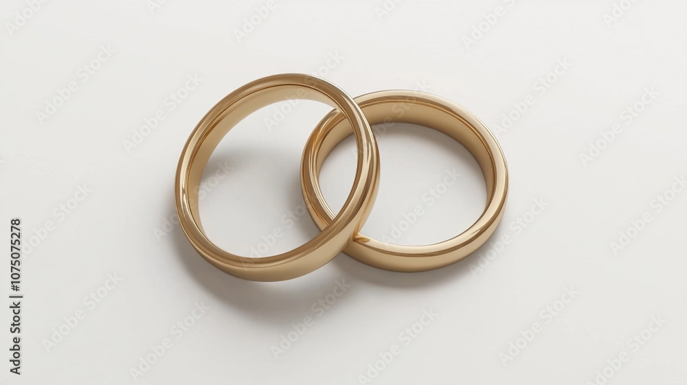 two golden wedding rings. two golden wedding rings.