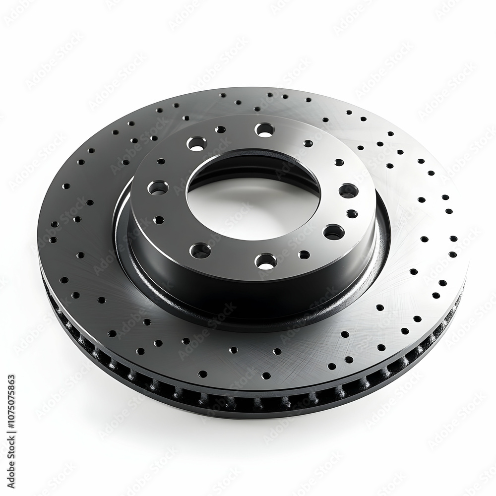 Photorealistic Image of a Car Brake Disc Rotor Photorealistic Image of a Car Brake Disc Rotor