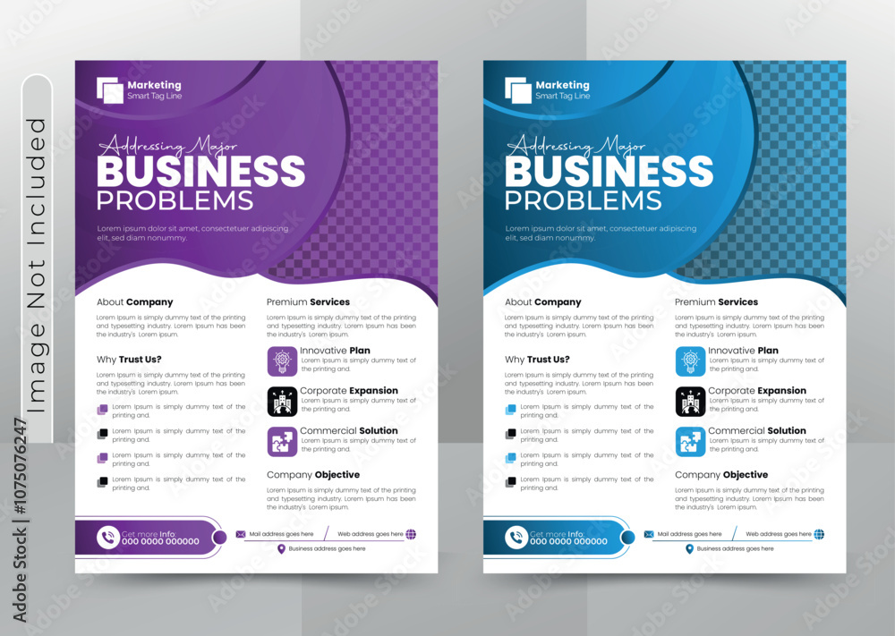 Modern corporate business flyer brochure design template Modern corporate business flyer brochure design template