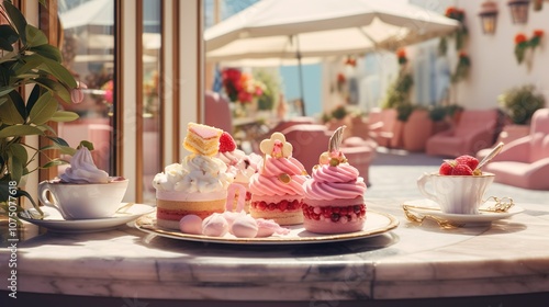 Wallpaper Mural A photo of a fashionable dessert cafe with Instagram- Torontodigital.ca