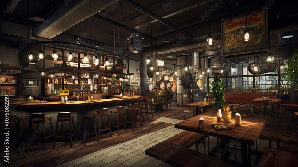 A photo of a fusion taproom offering craft beer A photo of a fusion taproom offering craft beer