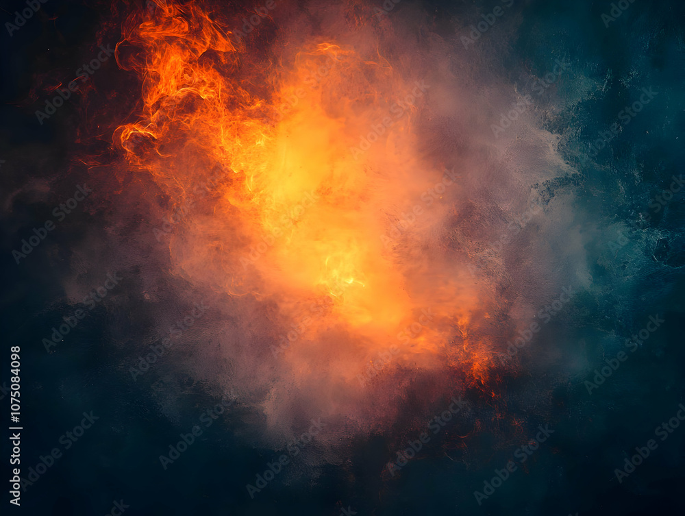 Abstract Background - Fire, Smoke, and Dark Clouds Abstract Background - Fire, Smoke, and Dark Clouds