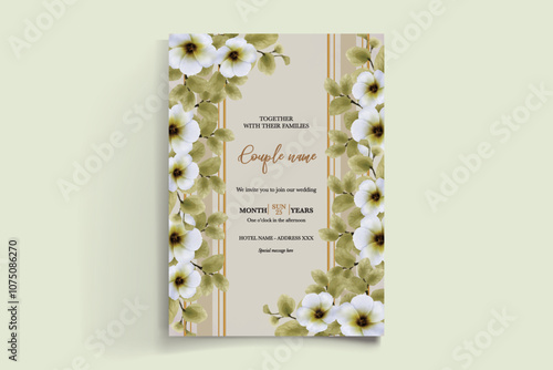 BRIDAL SHOWER FLORAL INVITATION TEMPLATE