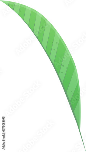 Green leaf symbolizing nature, growth, and environment, perfect for eco-friendly projects, with vibrant color and detailed
