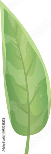 Isolated green surfboard on transparent background, perfect for surfing, summer sports, and beach activities, invoking a feeling of freedom and excitement