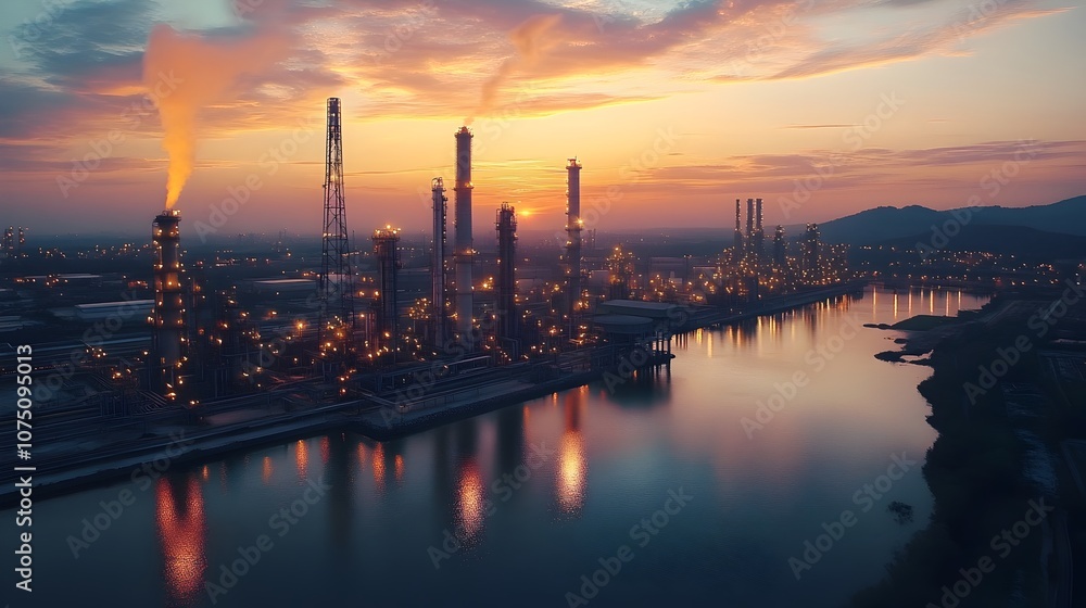 Naklejka premium Powering the Future Innovations Shaping the Energy Industry Landscape