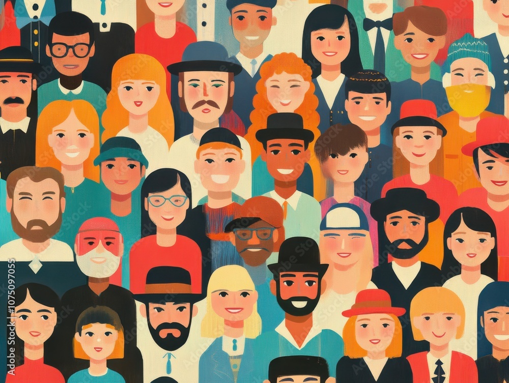 Diverse group of people showcasing different styles and expressions. Diverse group of people showcasing different styles and expressions.