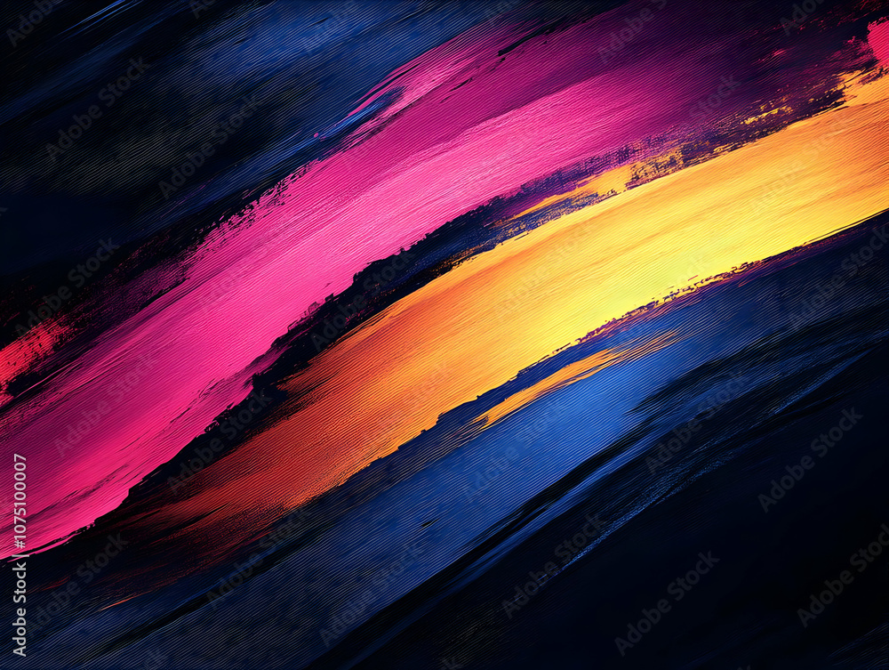 Abstract Background - Pink, Orange, and Blue Brushstrokes Abstract Background - Pink, Orange, and Blue Brushstrokes