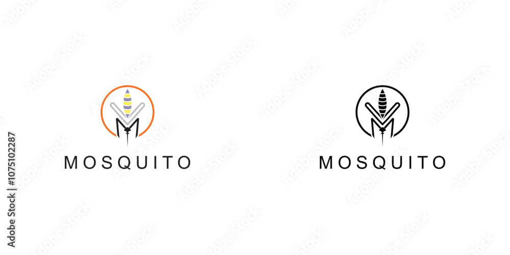 Creative mosquito logo design premium vector Creative mosquito logo design premium vector