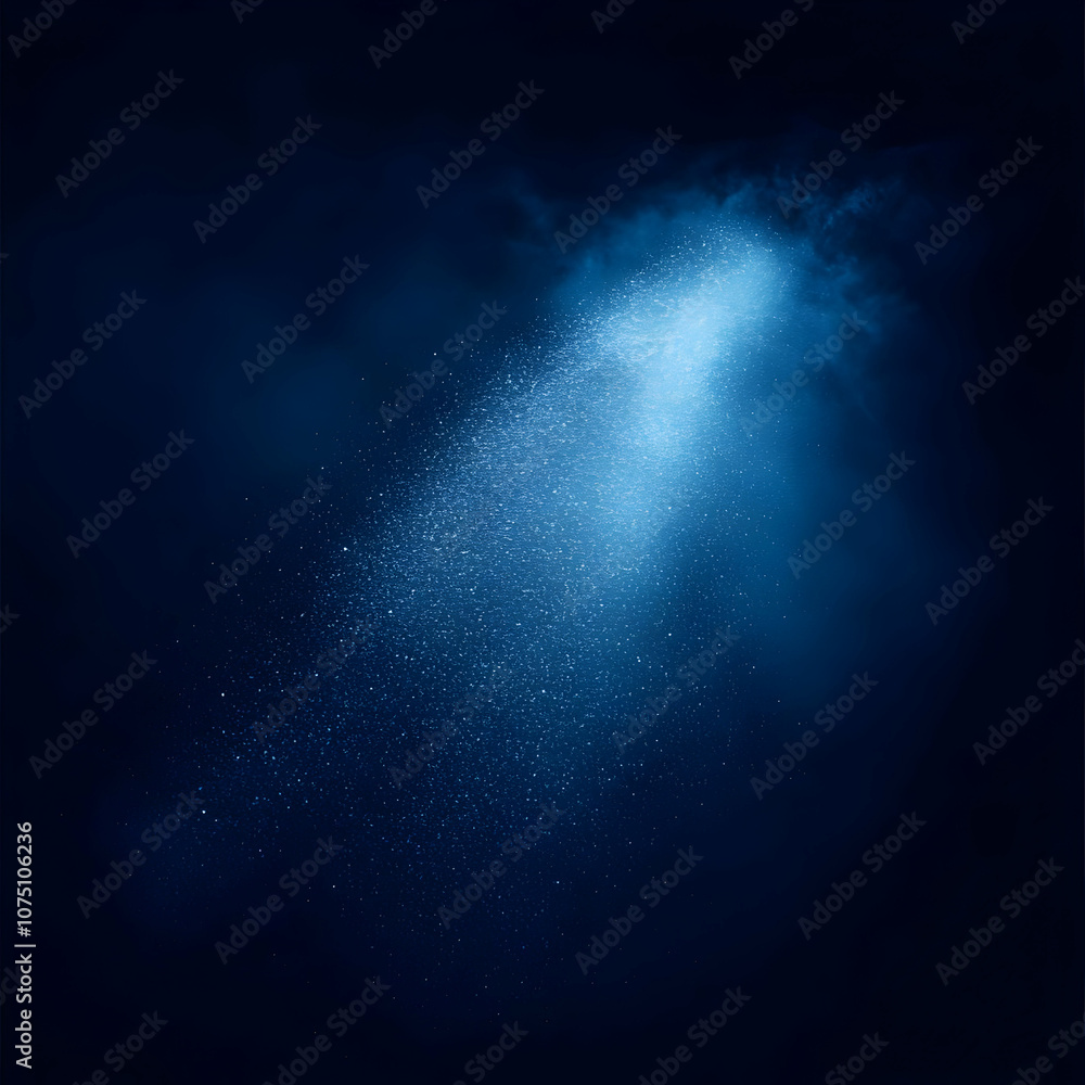 Fototapeta premium Abstract Background - Blue Glitter Dust Trail