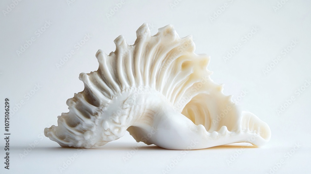 Exquisite Seashell: A Study in White. Explore the delicate curves and intricate details of this stunning natural sculpture, evoking the serene beauty of the ocean depths. Exquisite Seashell: A Study in White. Explore the delicate curves and intricate details of this stunning natural sculpture, evoking the serene beauty of the ocean depths.