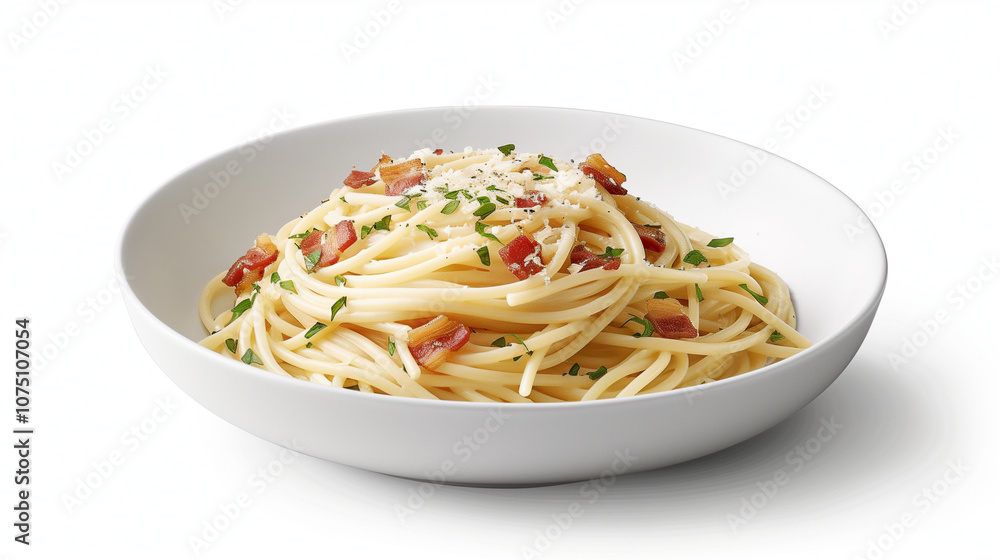Classic Spaghetti Carbonara with Crispy Pancetta and Parmesan Classic Spaghetti Carbonara with Crispy Pancetta and Parmesan