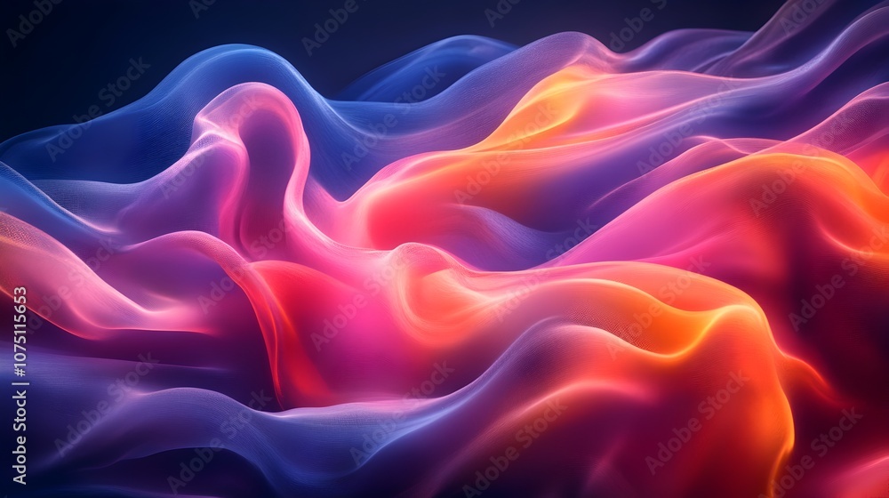 Obraz premium Vibrant Abstract Colorful Digital Background for Modern Design Projects