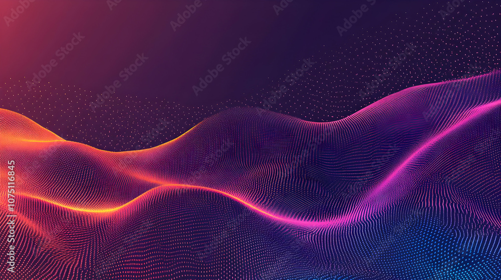 Abstract Background - Dynamic Wave of Particles Abstract Background - Dynamic Wave of Particles
