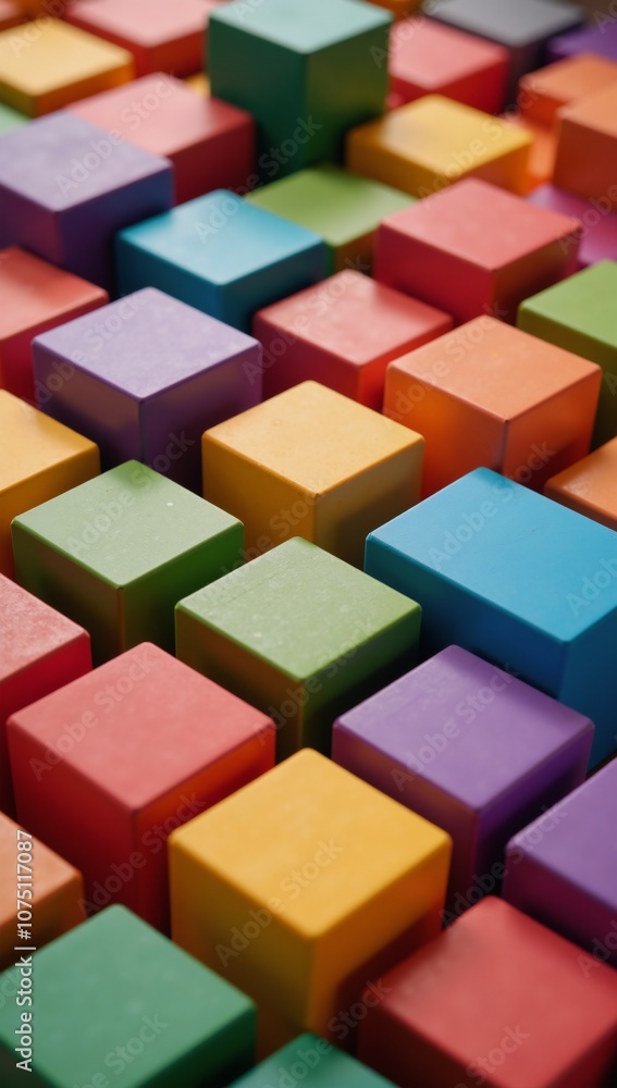Unity-promoting cubes symbolize teamwork diversity emphasizing equality anti-racism efforts Unity-promoting cubes symbolize teamwork diversity emphasizing equality anti-racism efforts