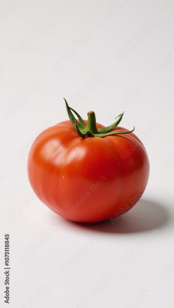 Illustrate red tomato as an iconic symbol of farm-fresh healthy and vegan agricultural products in contemporary design Illustrate red tomato as an iconic symbol of farm-fresh healthy and vegan agricultural products in contemporary design