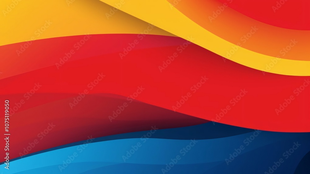 a colorful flag with a red and blue background. a colorful flag with a red and blue background.