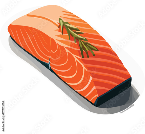 salmon on a plate, Seafood ,Fish