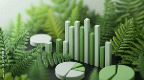 Sustainable Environmental Data Visualization in Elegant 3D Layout