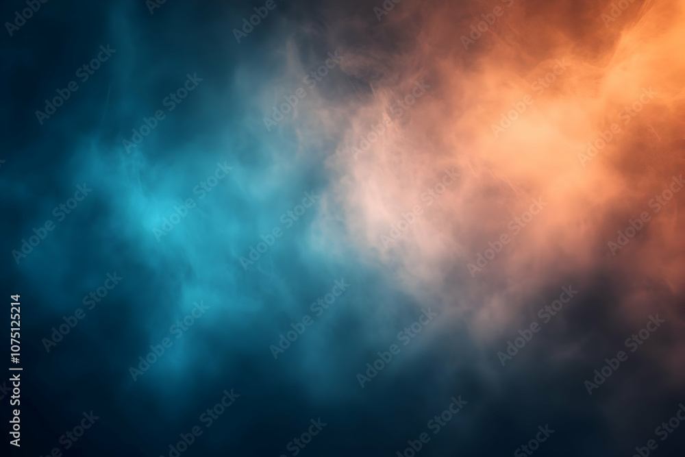 Abstract Background - Blue and Orange Smoke Abstract Background - Blue and Orange Smoke