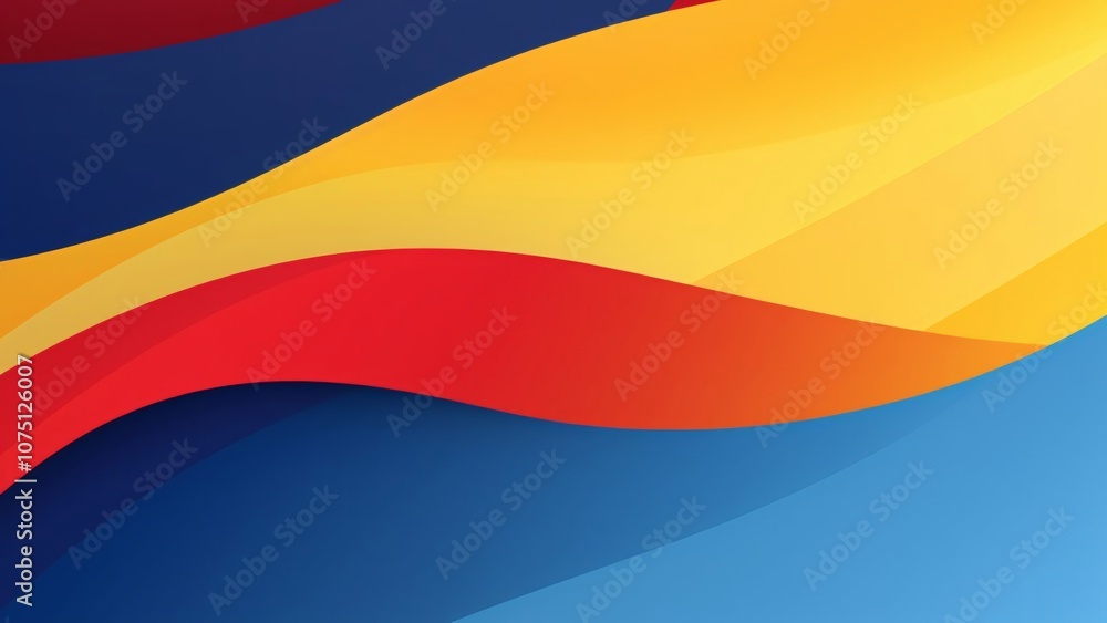 a colorful flag with a red and yellow stripe. a colorful flag with a red and yellow stripe.