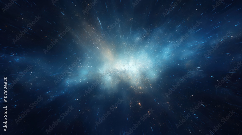 A deep dark blue canvas accentuated by glowing particles that pulse with light, creating an illusion of movement and energy. The interplay of light and shadow adds dimension A deep dark blue canvas accentuated by glowing particles that pulse with light, creating an illusion of movement and energy. The interplay of light and shadow adds dimension