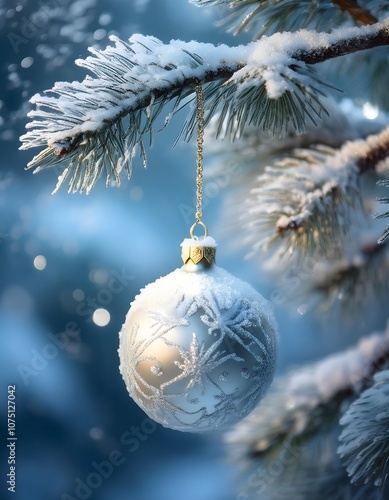 christmas decoration blue ball
