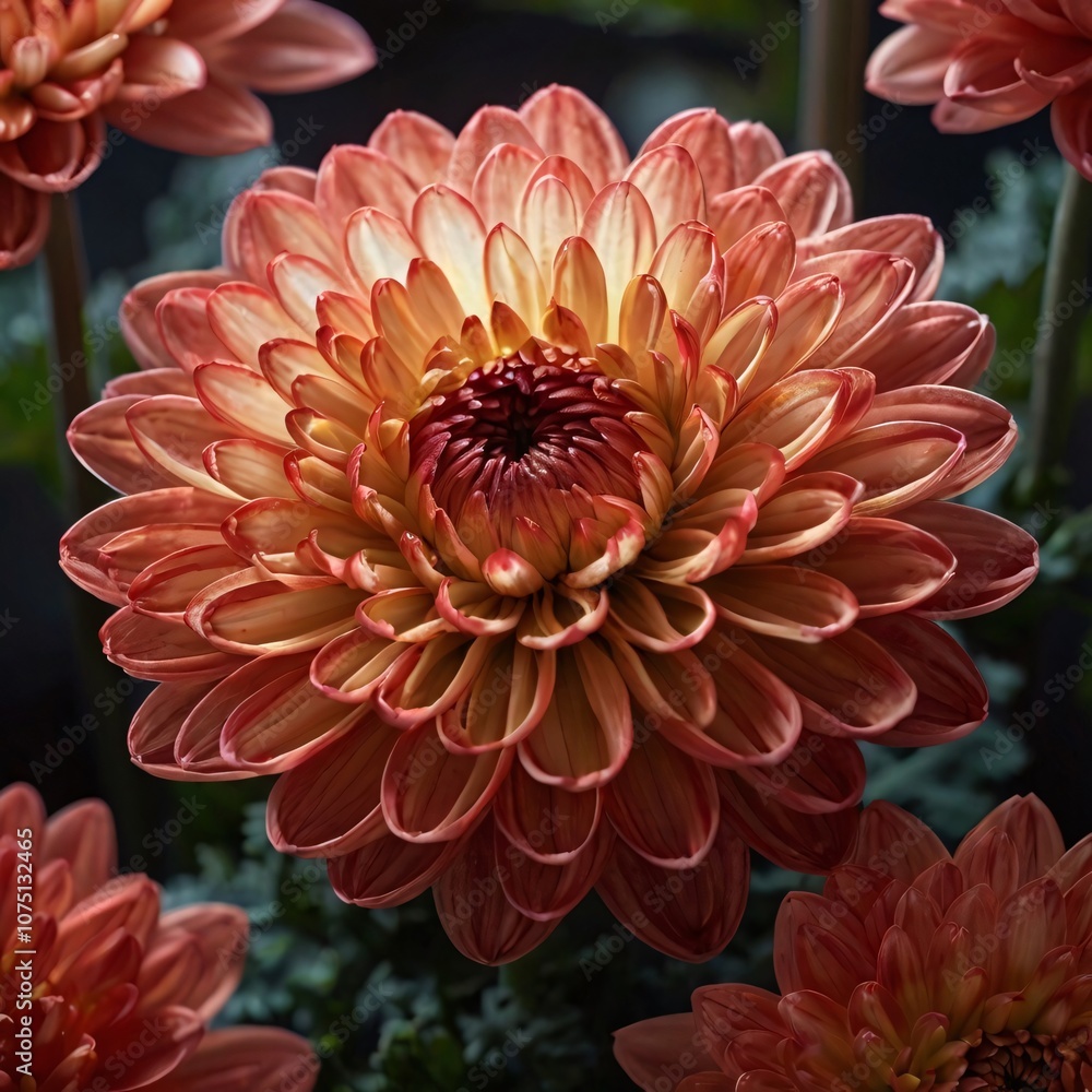 Fototapeta premium Closeup of a Pink Dahlia Flower.