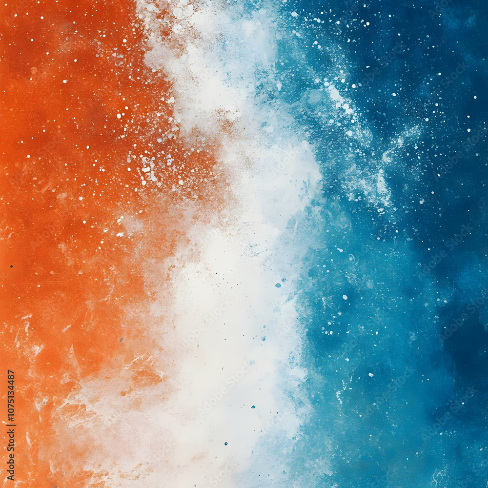 Fototapeta premium Abstract Background Orange Blue White Texture