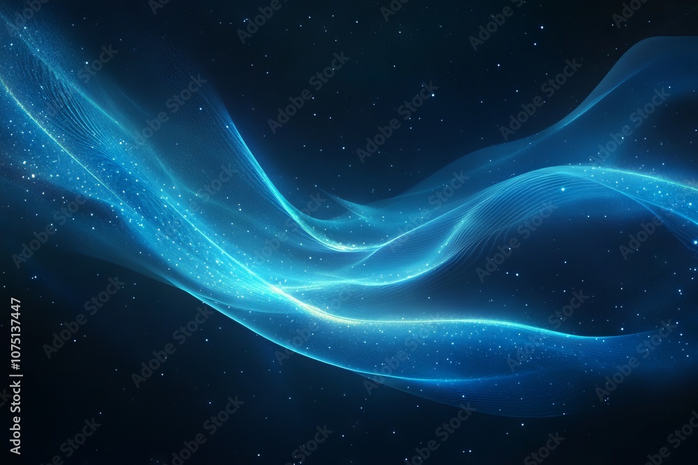 Glowing Light Streaks and Northern Lights. AI generated illustration. Glowing Light Streaks and Northern Lights. AI generated illustration.