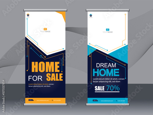 Business banner roll up set,standee banner template.