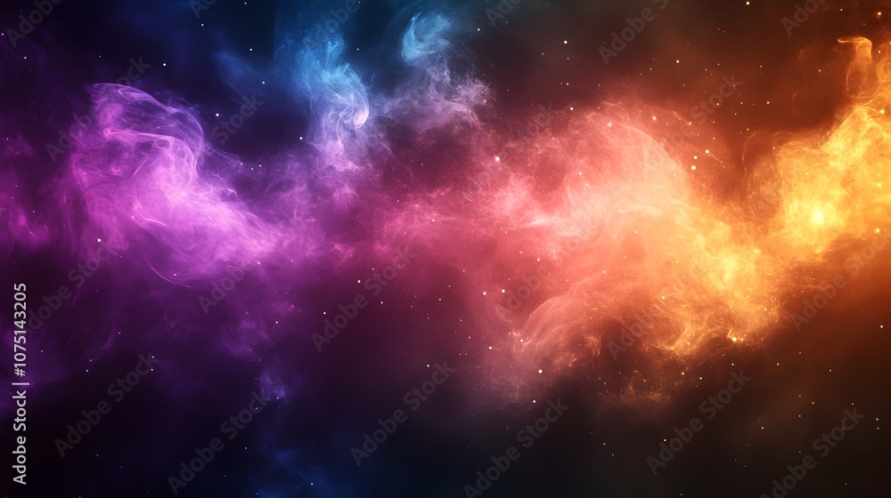 Obraz premium Vibrant Geometric Abstract Background with Overlapping Shapes and Gradient Patterns